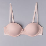 Reggiseno a fascia imbottito con ferretto in tessuto jacquard - CIPRIA - 1880