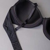 Reggiseno con coppe imbottite e ferretto in tessuto jacquard - NERO - 1882
