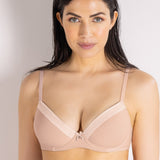 Reggiseno con coppe imbottite e ferretto in tessuto jacquard - CIPRIA - 1882