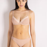 Reggiseno con coppe imbottite e ferretto in tessuto jacquard - CIPRIA - 1882