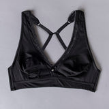 Reggiseno triangolo non imbottito senza ferretto in tessuto jacquard - NERO - 1886