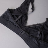 Reggiseno triangolo non imbottito senza ferretto in tessuto jacquard - NERO - 1886