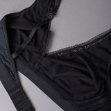 Reggiseno triangolo non imbottito senza ferretto in tessuto jacquard - NERO - 1886