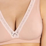 Reggiseno triangolo non imbottito senza ferretto in tessuto jacquard - CIPRIA - 1886