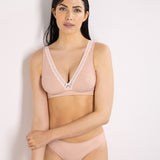 Reggiseno triangolo non imbottito senza ferretto in tessuto jacquard - CIPRIA - 1886