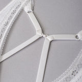Reggiseno triangolo non imbottito senza ferretto in tessuto jacquard - BIANCO LATTE - 1886