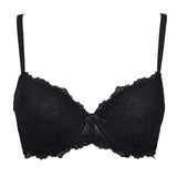 Reggiseno con coppe imbottite e ferretto - NERO - 1942