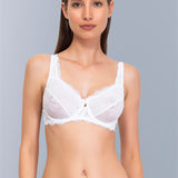 Reggiseno francese con ferretto e regolatore supplementare - BIANCO - 2442