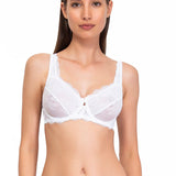 Reggiseno francese con ferretto e regolatore supplementare - BIANCO - 2442