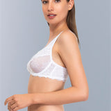 Reggiseno francese con ferretto e regolatore supplementare - BIANCO - 2442