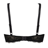 Reggiseno francese con ferretto e regolatore supplementare - NERO - 2442