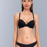 Push-up con coppe graduate e ferretto - NERO - 2444