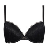 Push-up con coppe graduate e ferretto - NERO - 2444