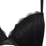 Push-up con coppe graduate e ferretto - NERO - 2444