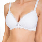 Reggiseno con coppe graduate, senza ferretto - BIANCO - 2446