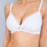 Reggiseno con coppe graduate, senza ferretto - BIANCO - 2446