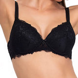 Reggiseno con coppe graduate, senza ferretto - NERO - 2446