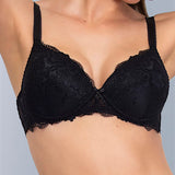 Reggiseno con coppe graduate, senza ferretto - NERO - 2446