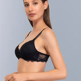 Reggiseno con coppe graduate, senza ferretto - NERO - 2446