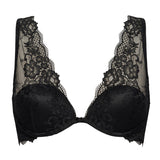 Bralette con coppe imbottite e ferretto - NERO - 2451