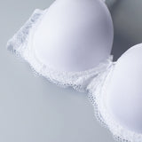 Reggiseno con coppe imbottite, ferretto e regolatore supplementare - BIANCO - 2452