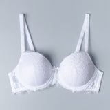 Reggiseno con coppe imbottite, ferretto e regolatore supplementare - BIANCO - 2454