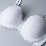 Reggiseno con coppe imbottite, ferretto e regolatore supplementare - BIANCO - 2454