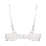 Reggiseno con coppe imbottite, ferretto e regolatore supplementare - BIANCO - 2454