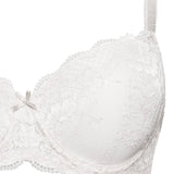 Reggiseno con coppe imbottite, ferretto e regolatore supplementare - BIANCO - 2454