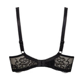 Reggiseno con coppe imbottite, ferretto e regolatore supplementare - NERO - 2454