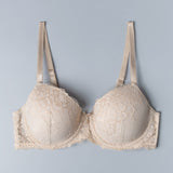 Reggiseno con coppe imbottite, ferretto e regolatore supplementare - CIPRIA - 2454