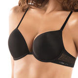 Reggiseno con coppe imbottite e ferretto - NERO - 2508