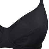 Reggiseno francese con ferretto e regolatore supplementare - NERO - 2542