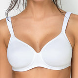 Reggiseno con coppe spacer, senza ferretto, con regolatore supplementare - BIANCO - 2546