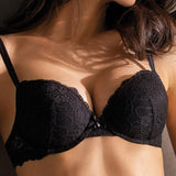 Push-up con coppe gel e ferretto - NERO - 2674