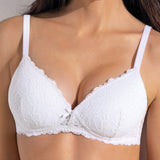 Reggiseno con coppe graduate senza ferretto - BIANCO - 2676