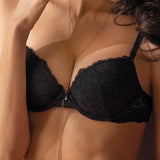 Push-up con coppe graduate e ferretto - NERO - 2680