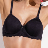 Reggiseno con coppe spacer e ferretto - NERO - 2686