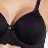 Reggiseno con coppe spacer e ferretto - NERO - 2686