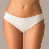 Slip taglio laser in cotone e pizzo - BIANCO - 5115