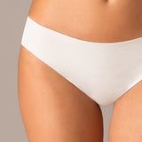 Slip taglio laser in cotone e pizzo - BIANCO - 5115