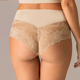 Slip alto taglio laser in cotone e pizzo - SKIN - 5119