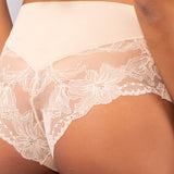 Slip alto taglio laser in cotone e pizzo - SKIN - 5119