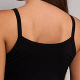 Canotta con Spalline Sottili in Modal - NERO - 6000