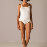Canotta con Spalline Sottili in Modal - MILK - 6000