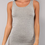 Canotta Spalla Larga in Modal - GRIGIO MELANGE - 6004