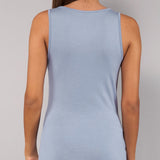 Canotta Spalla Larga in Modal - DENIM - 6004