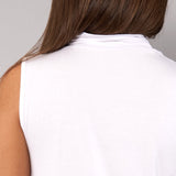 Lupetto Smanicato Collo Alto in Modal - MILK - 6006