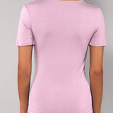 Maglia Manica Corta Scollo a V in Modal - MALVA - 6008