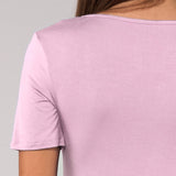 Maglia Manica Corta Scollo a V in Modal - MALVA - 6008